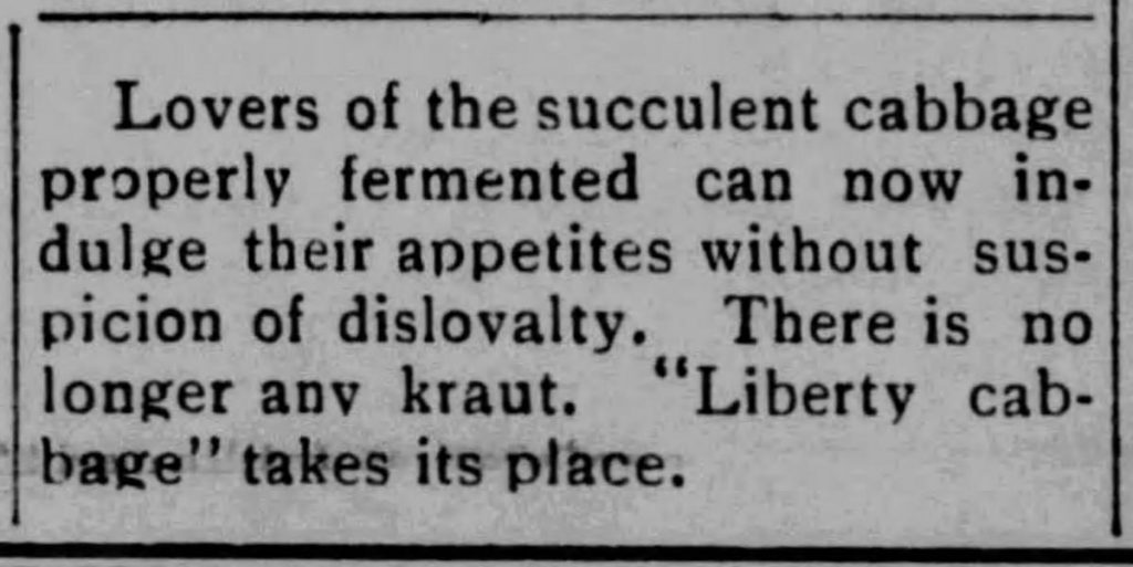 Sauerkraut By Any Other Name GermanAmerican and American English